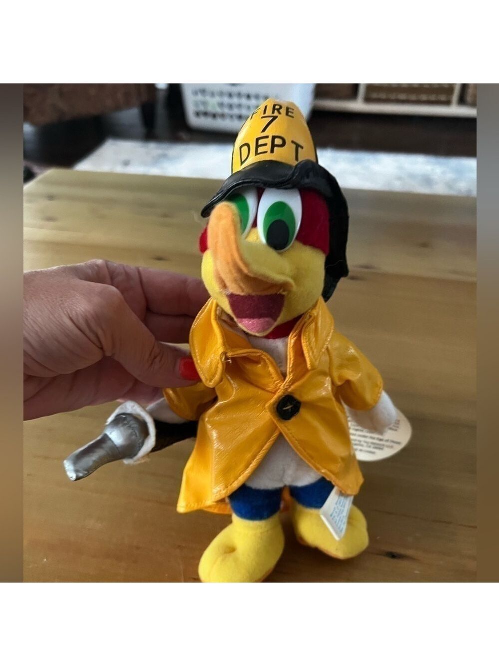 2002 Vintage Woody Woodpecker Fireman 9in Plush. Still has tags. Looks new.